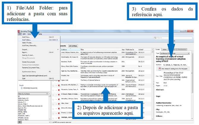 Como fazer citações no Mendeley